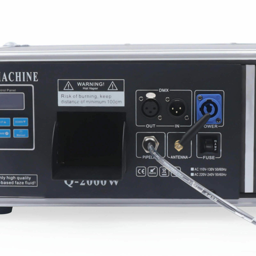 CNCEST Stage Fog Machine DMX Stage Mist Haze Machine 3.5L w/ Flight Case Package DJ KTV Party Hazer 3.5L 1.5KW
