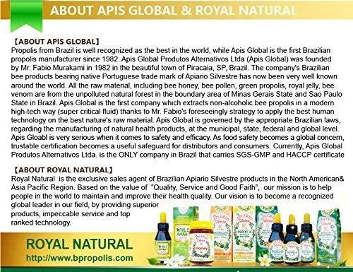 Cardiovascular Health, lipids&Glucose Level Control - 10 Bottles Value Pack - Apiario Silvestre Brazilian Green Bee Propolis Liquid Glycolic Extra- Non Alcoholic, Wax Free, Sugar Free (NCC)