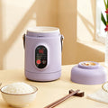 Mini Rice Cooker 3 Cups Uncooked, 500W Small Portable Electric Pot with Non-Stick Pot, 12-Hour Timer Delay & Keep Warm Smart Control Multifunction Cooker, BPA for 1-3 People Dorm Travel Camping