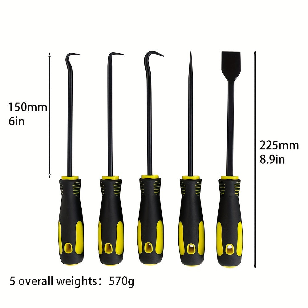 Professional Auto Oil Seal Puller Set - 4/5/9pcs Hooks for O-Ring Gasket Removal