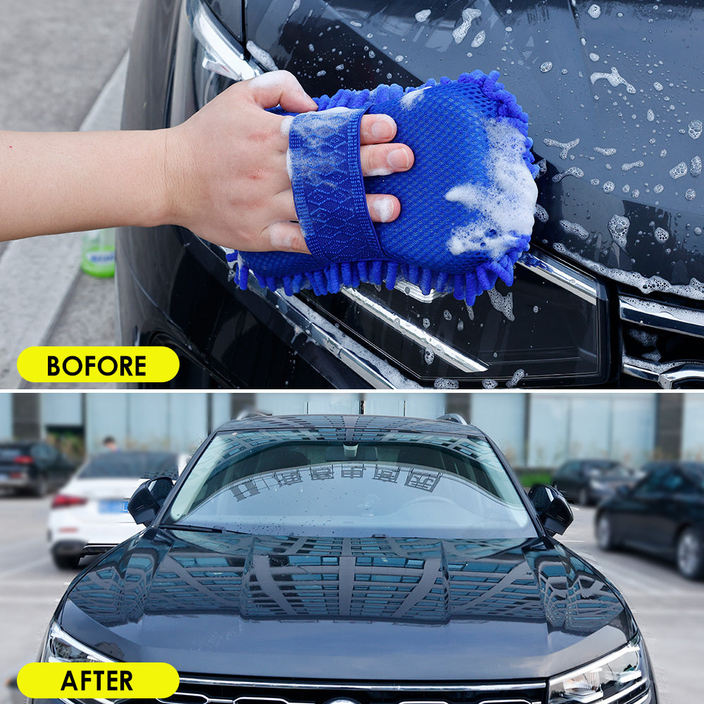 Car Motorcycle Washing SponBrush Soft Chenille Microfiber For Car Body Cleaning Water Absorbtion SponBrushes Detailing Washer