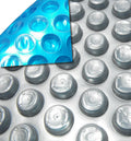 round space age swimming pool solar blanket cover w/ grommets - 12 mil thick