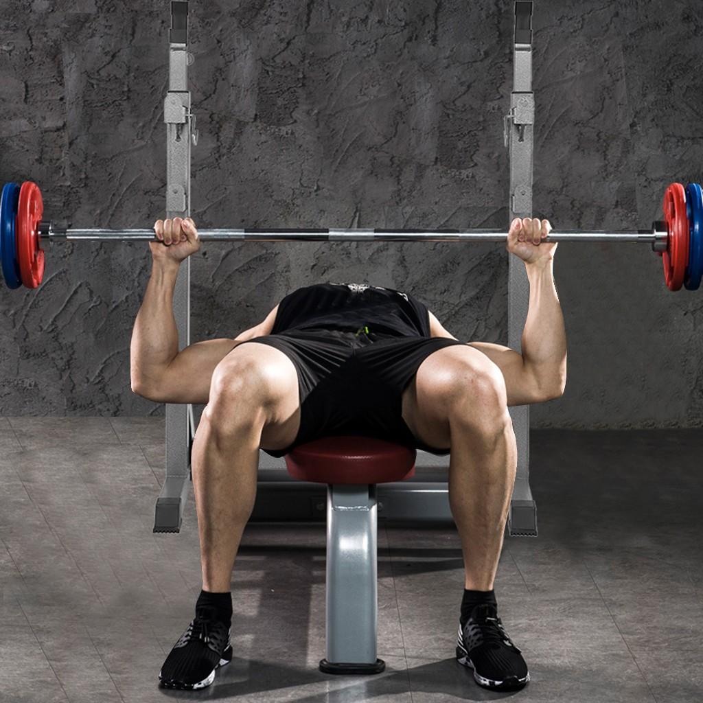 Adjustable Barbell Rack Weight Lifting Bench Press Squat Rack