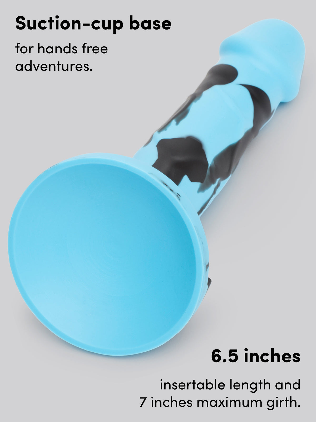 Lifelike Lover Luxe Realistic Multicoloured Silicone Dildo 7 Inch, Blue | Blue