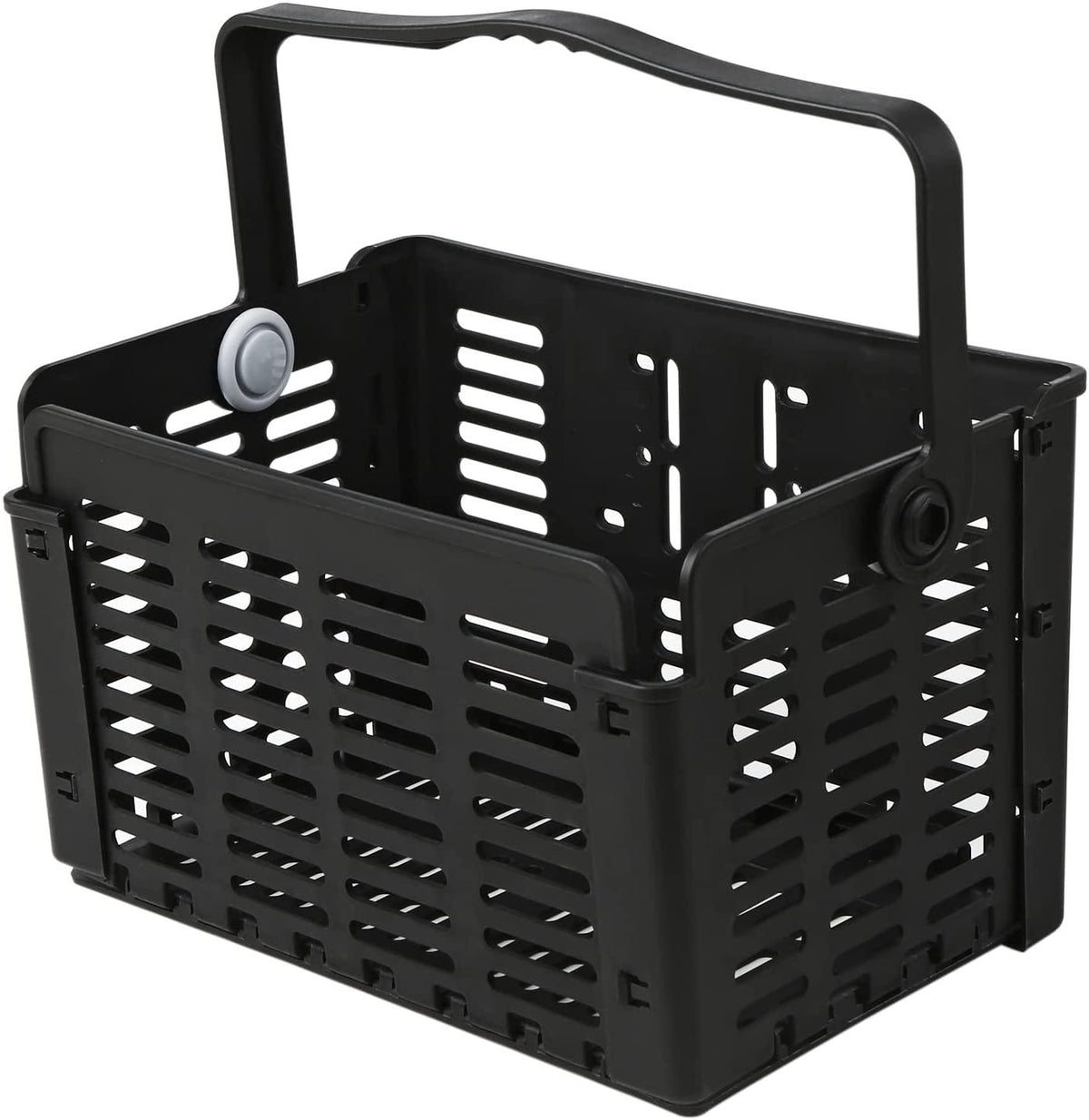 DALIZHAI777 Bike Bag Bike Front Basket Detachable Plastic Bike Handlebar Front Basket with Handle Durable Bicycle Rear Rack Luggage Carrier Hanging Basket Bicycle Accessories