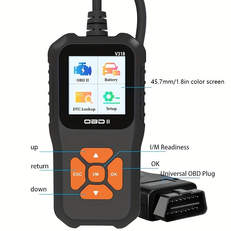 Auto Diagnostic Instrument Obd Diagnostic Tool Engine Fault Detector Auto Code Reading Card Data Stream VIN Read Fault Code Elimination