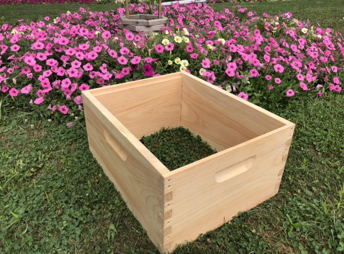 little larue apiary 10 frame 2 deep &amp; 3 medium beekeeping bee hive body only (un-assembled) langstroth made in usa (screen bottom)