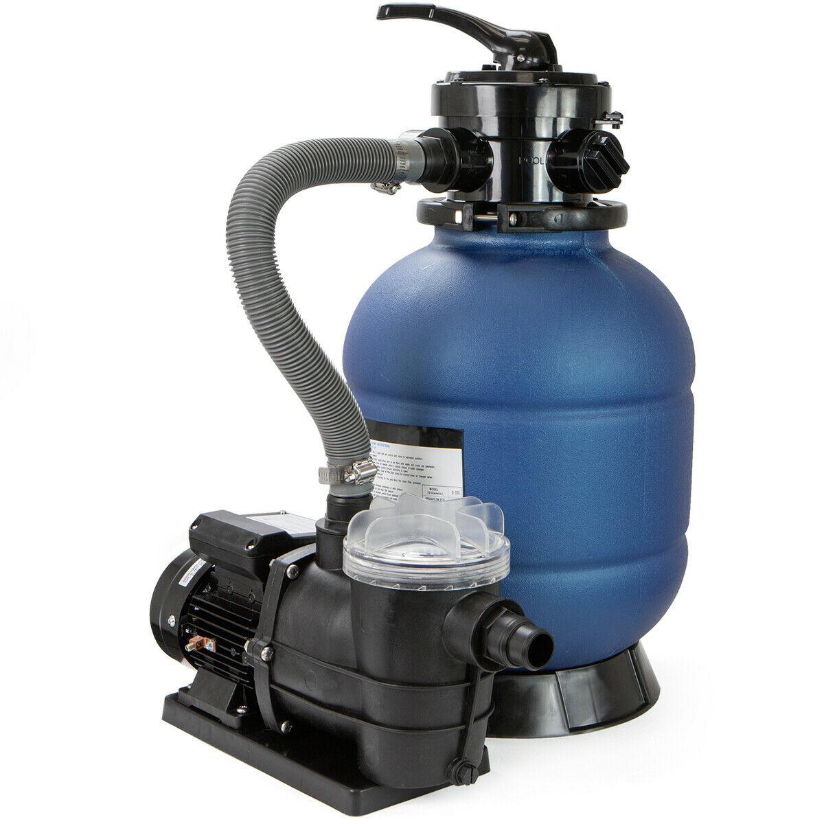 2400gph 12" sand filter above ground swimming pool pump intex compatible