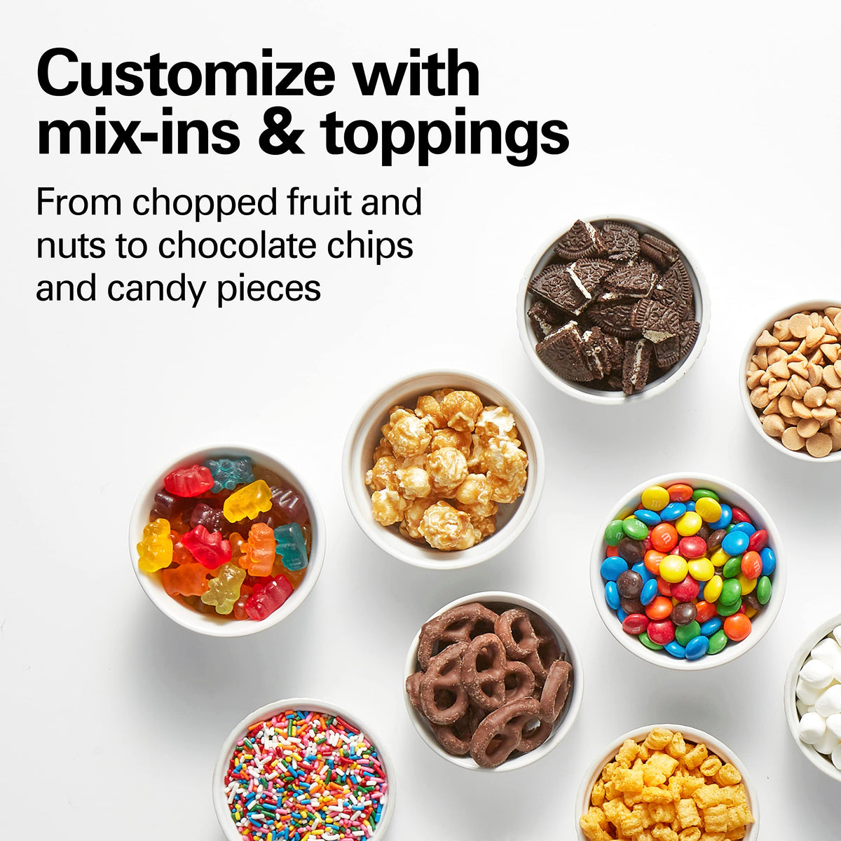 Automatic Electric Ice Cream Maker & Frozen Yogurt Machine | 4 Quart | Makes A Variety Of Treats Including Sorbet, Sherbet, Gelato, Custard |Simple & Customizable | White | 68330N