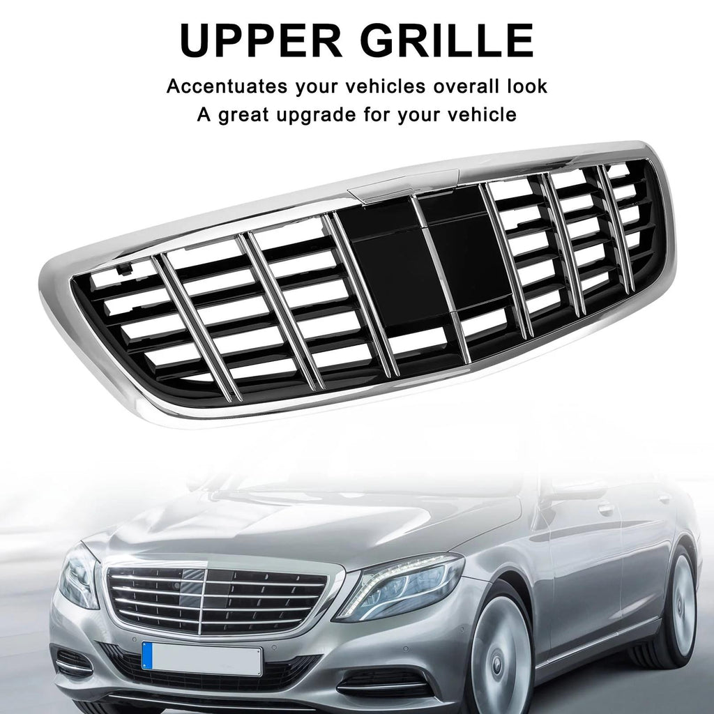 2014-2023 Benz S-Class W222 S680 S400 S450 S500 S550 S560 S580 S600 S650 BRABUS Style Grille Without ACC Chrome Generic