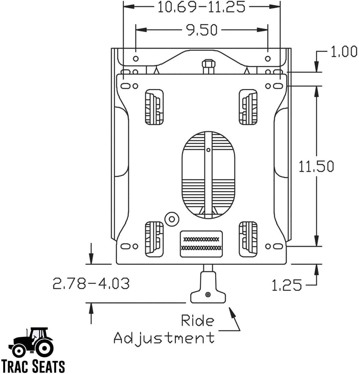 trac seats seat suspension kit for john deere z540r 717a 737 757 777 797 997 z810a z820a z840a z850a z915b zero turn mower - same day  - 1 year warranty