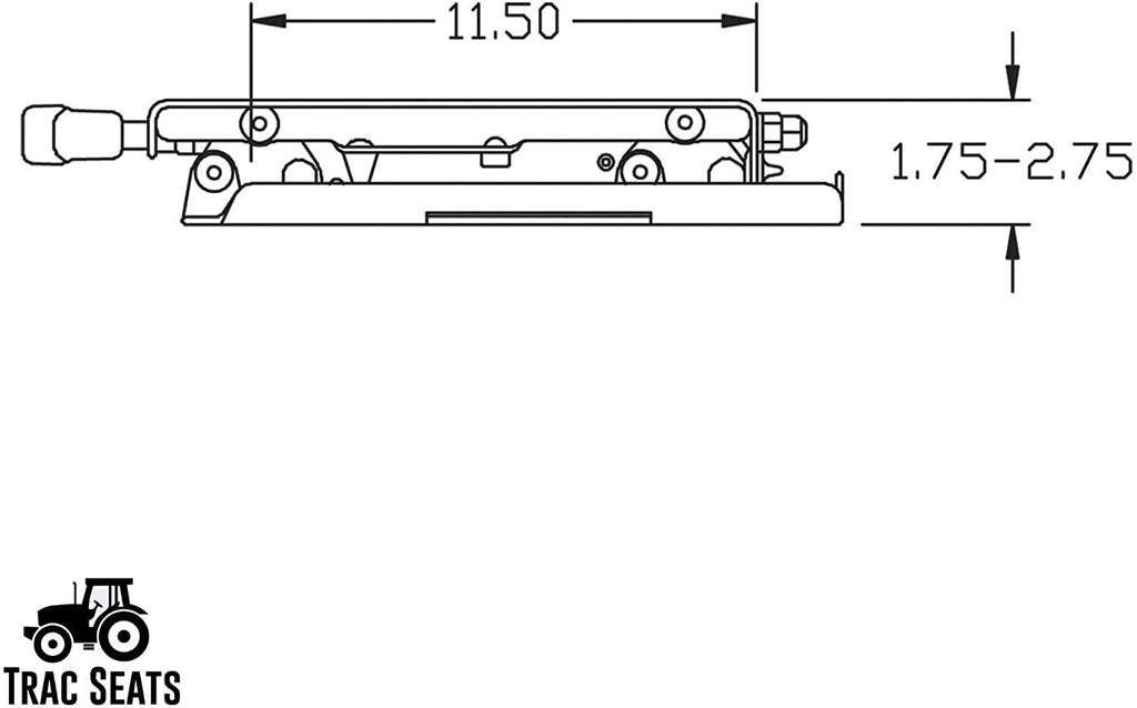 trac seats seat suspension kit for john deere z540r 717a 737 757 777 797 997 z810a z820a z840a z850a z915b zero turn mower - same day  - 1 year warranty