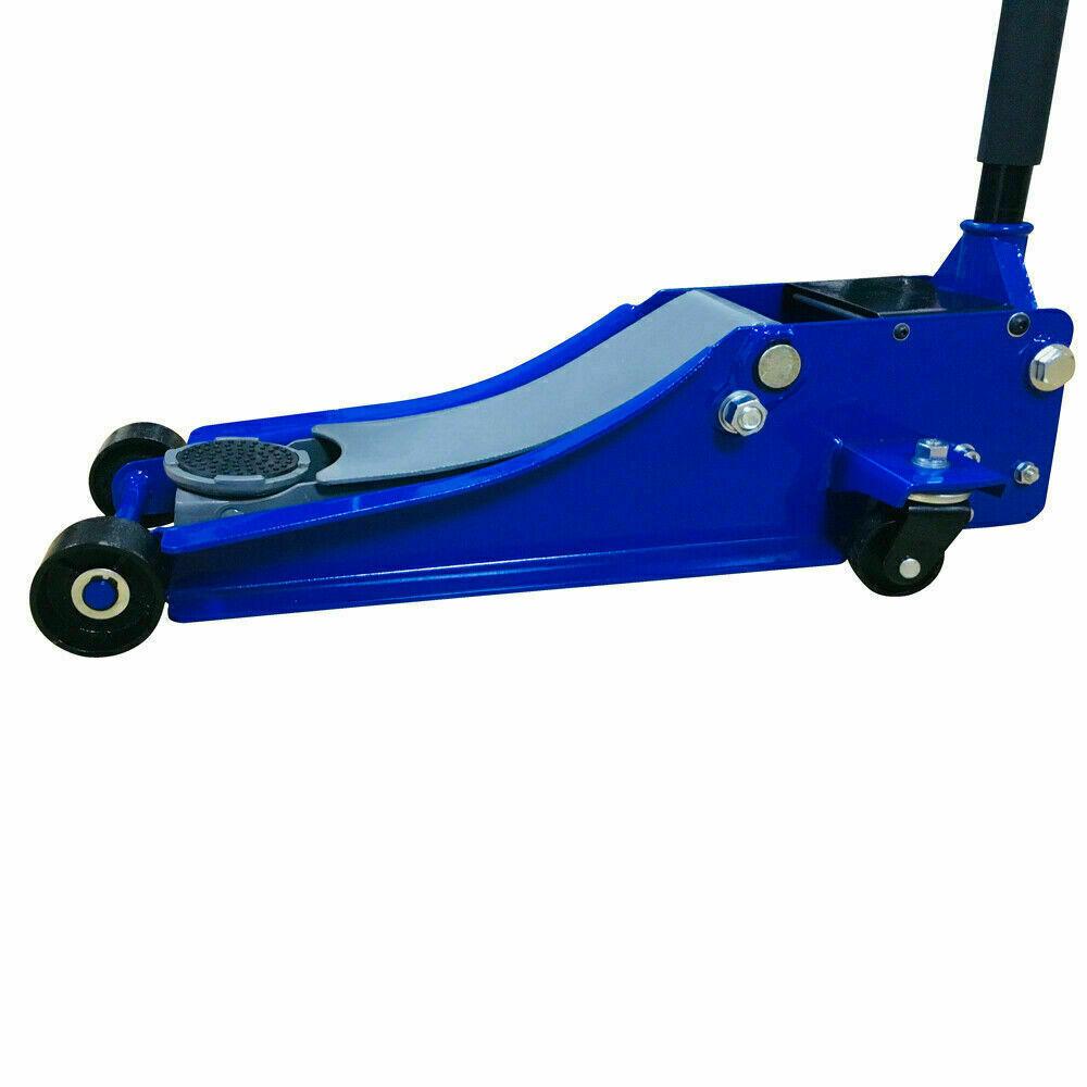 3 Ton Blue Heavy Duty Hydraulic Floor Jack for Truck Trailer Car Steel US