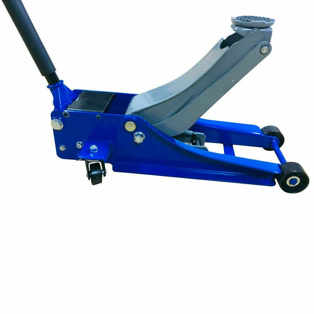 3 Ton Blue Heavy Duty Hydraulic Floor Jack for Truck Trailer Car Steel US