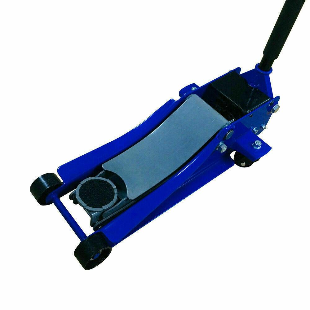 3 Ton Blue Heavy Duty Hydraulic Floor Jack for Truck Trailer Car Steel US