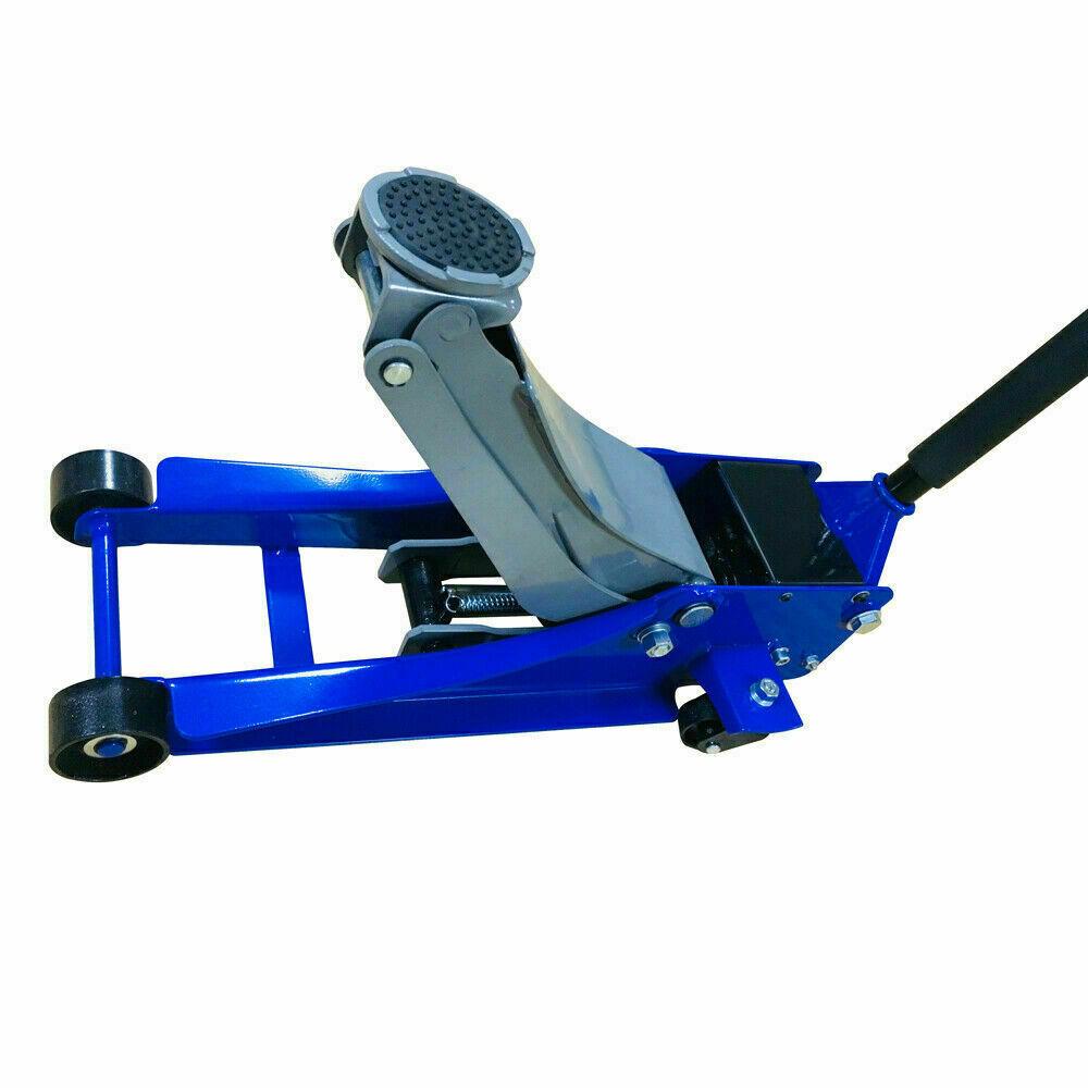 3 Ton Blue Heavy Duty Hydraulic Floor Jack for Truck Trailer Car Steel US