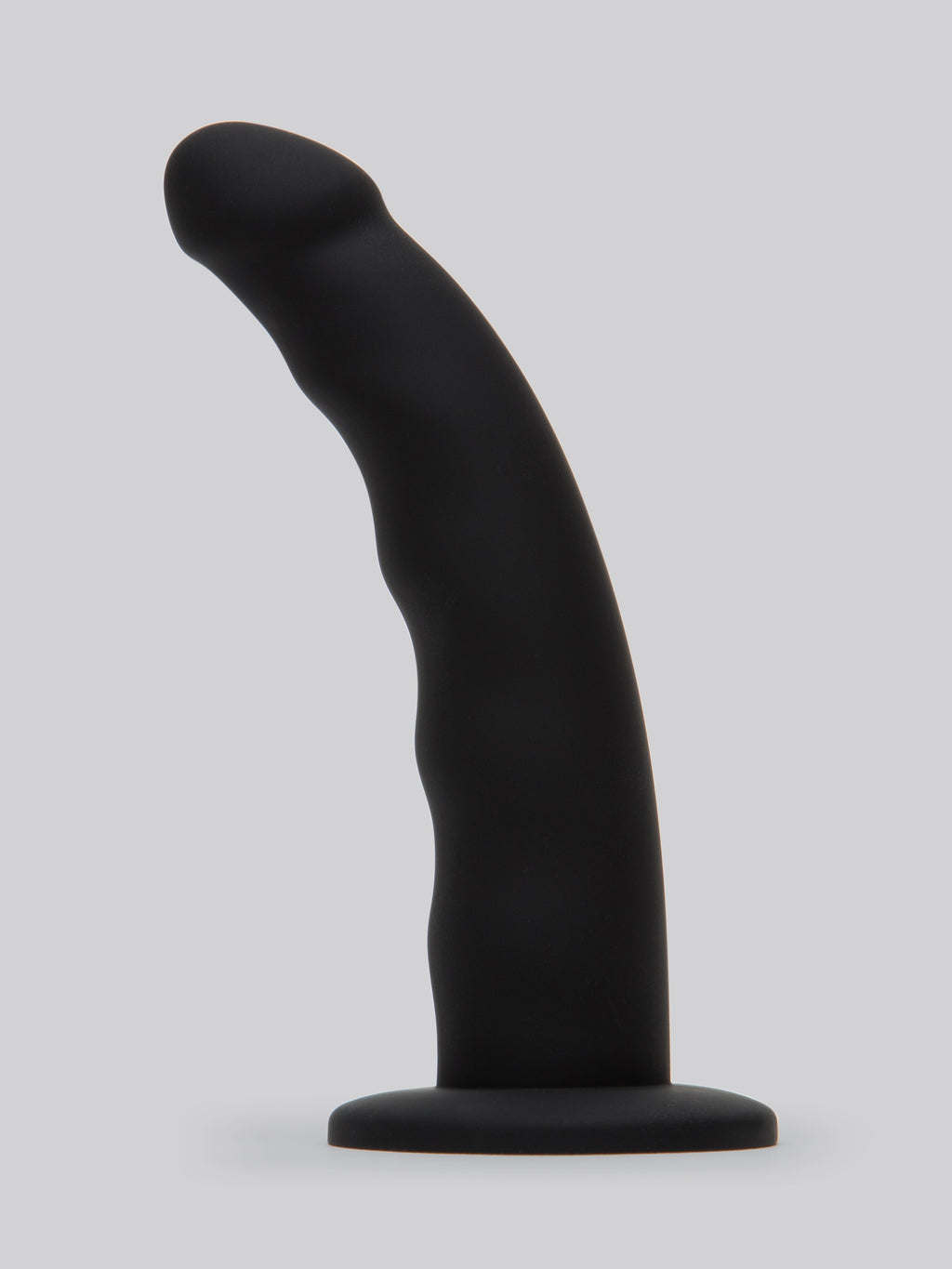 Lovehoney Sensual Waves Silicone Suction Cup Dildo 7 Inch, Black