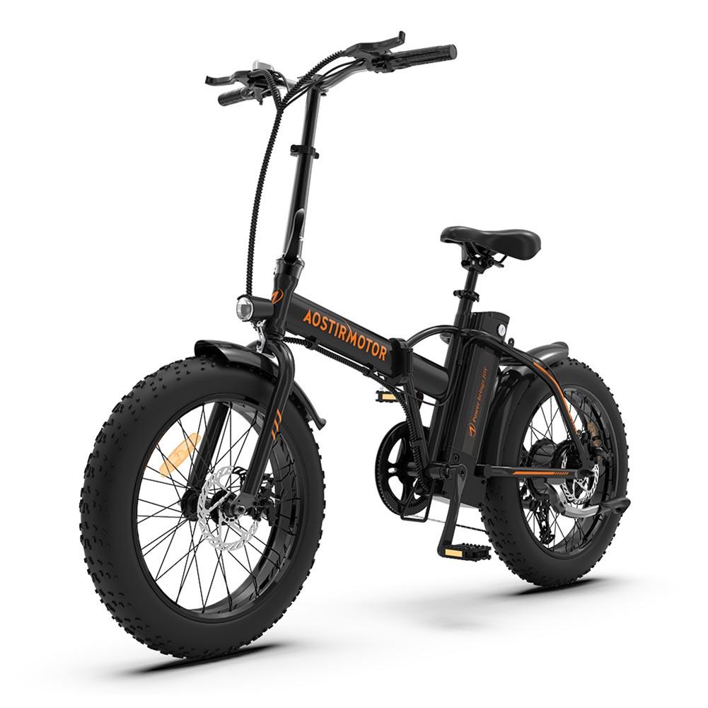 Simday AOSTIRMOTOR Folding Electric Bicycle 500W Motor 20" Fat Tire With 36V/13Ah L