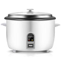 Commercial Rice Cooker, LarCapacity 30-Cup (UnCooked), 60-Cup (Cooked) with One Touch Operation and 12-Hour Keep Warm, Easy to Use and clean, 1600W, White