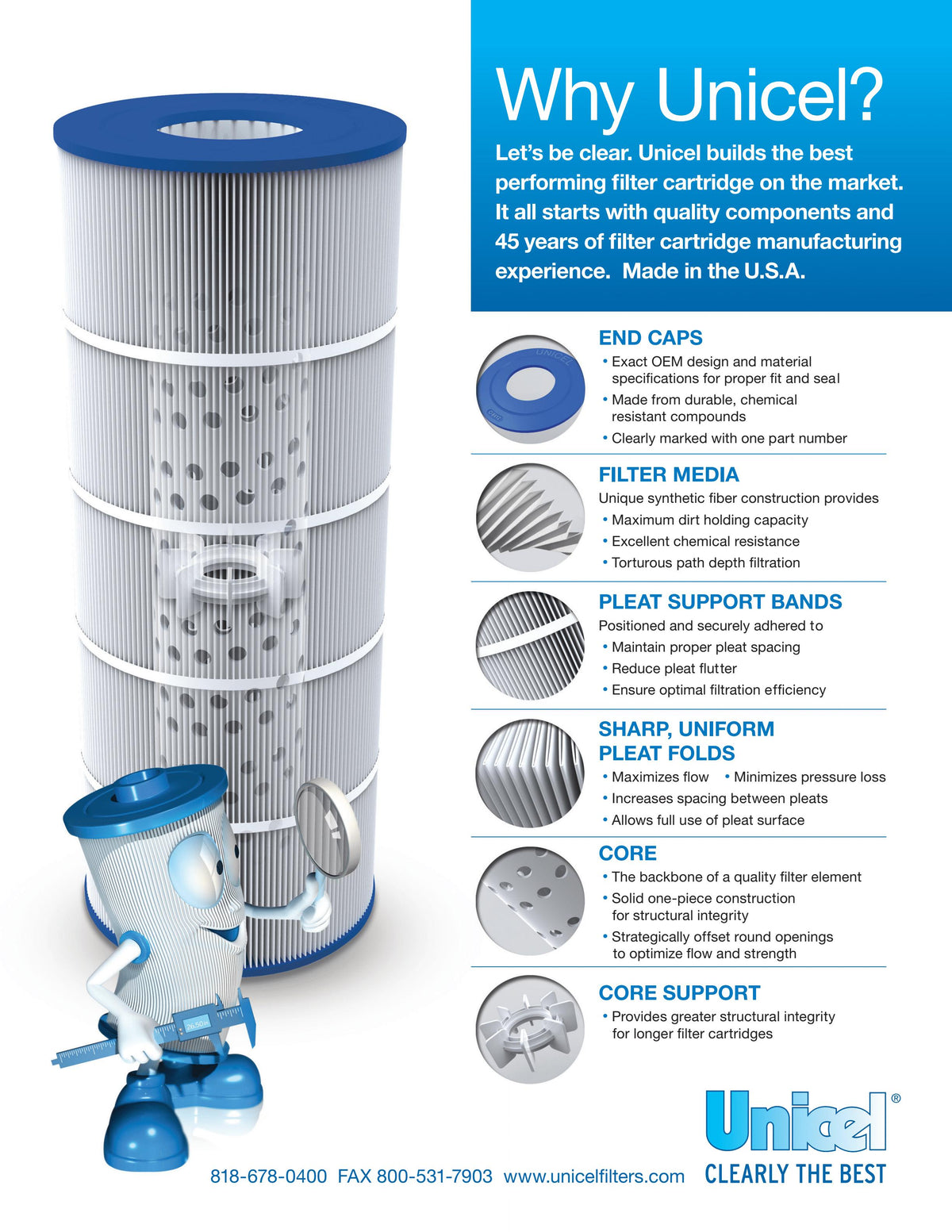 unicel c-7488 swimming pool 106 sq. ft. replacement filter cartridge (4 pack)