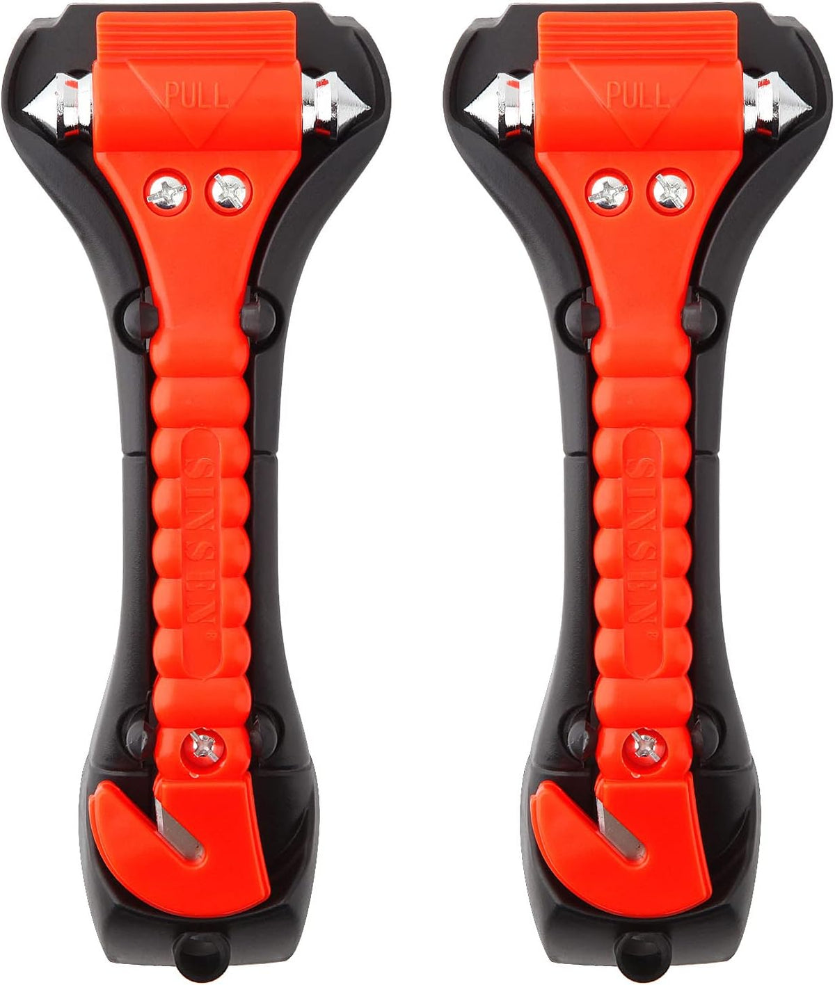 Car Safety Hammer Set of 2 Emergency Escape Tool Auto Car Window Glass Hammer Breaker and Seat Belt Cutter Escape 2-in-1 for Family Rescue &amp; Auto Emergency Escape Tools