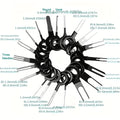 Car Terminal Removal Repair Tools Electrical Wiring Crimp Connector Pin Extractor Kit Keys Automotive Plug Pullers