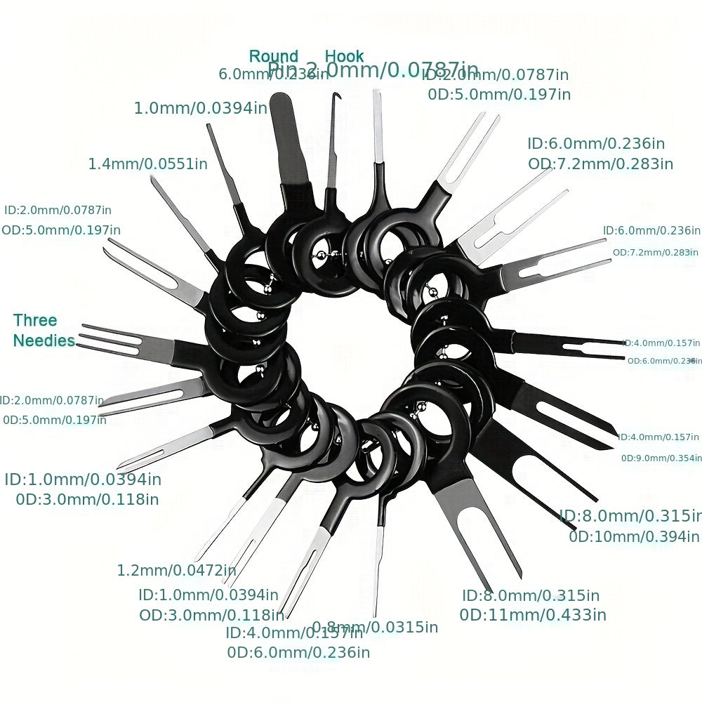 Car Terminal Removal Repair Tools Electrical Wiring Crimp Connector Pin Extractor Kit Keys Automotive Plug Pullers