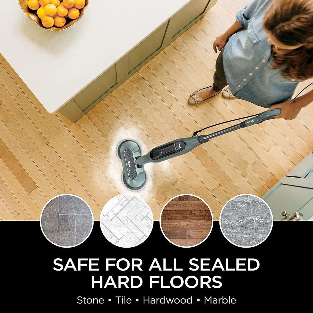 Shark, Grey XKITP7000D Soft Scrub 2 Steam &amp; Scrub Dirt Grip Dusting Washable Pads
