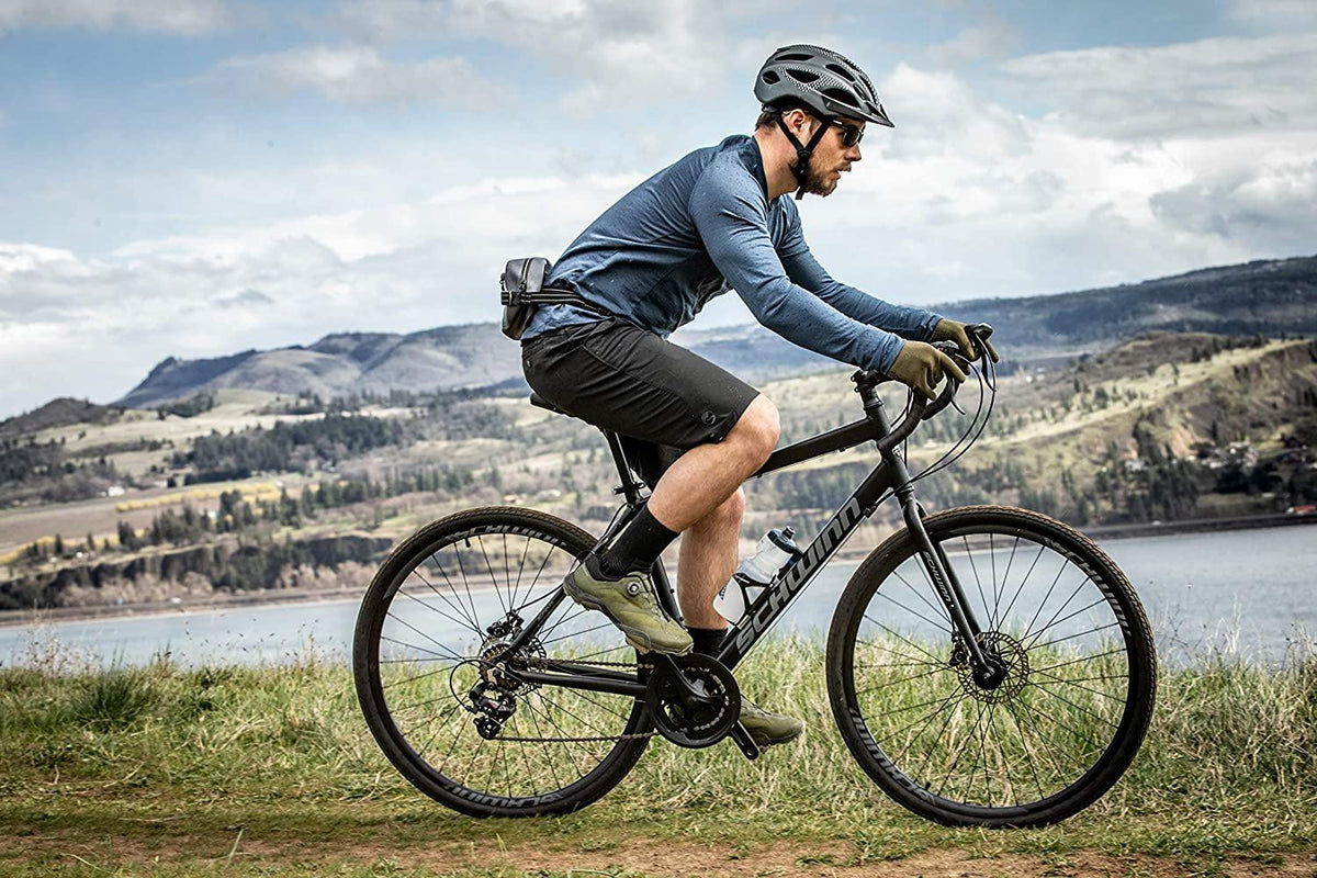 Schwinn Sporterra Adventure Adult Gravel Bike, 14 Speeds, 700c Wheels, Light Weight Aluminum Frame, Black