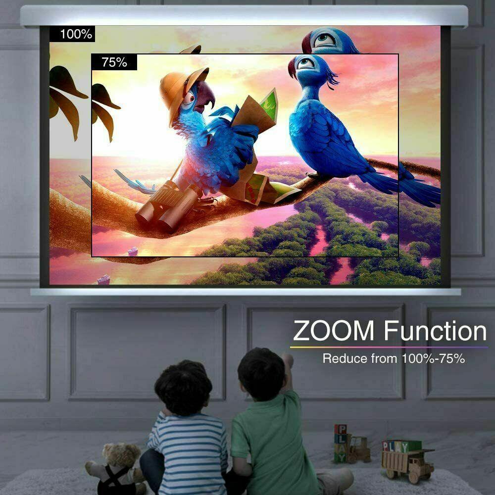 8500lms movie projector native 1080p home theater large screen game tv 10000:1