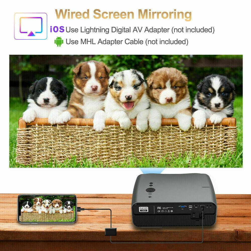 home theater projector native 1080p movie video proyector 1920*1080 hdmi usb tv
