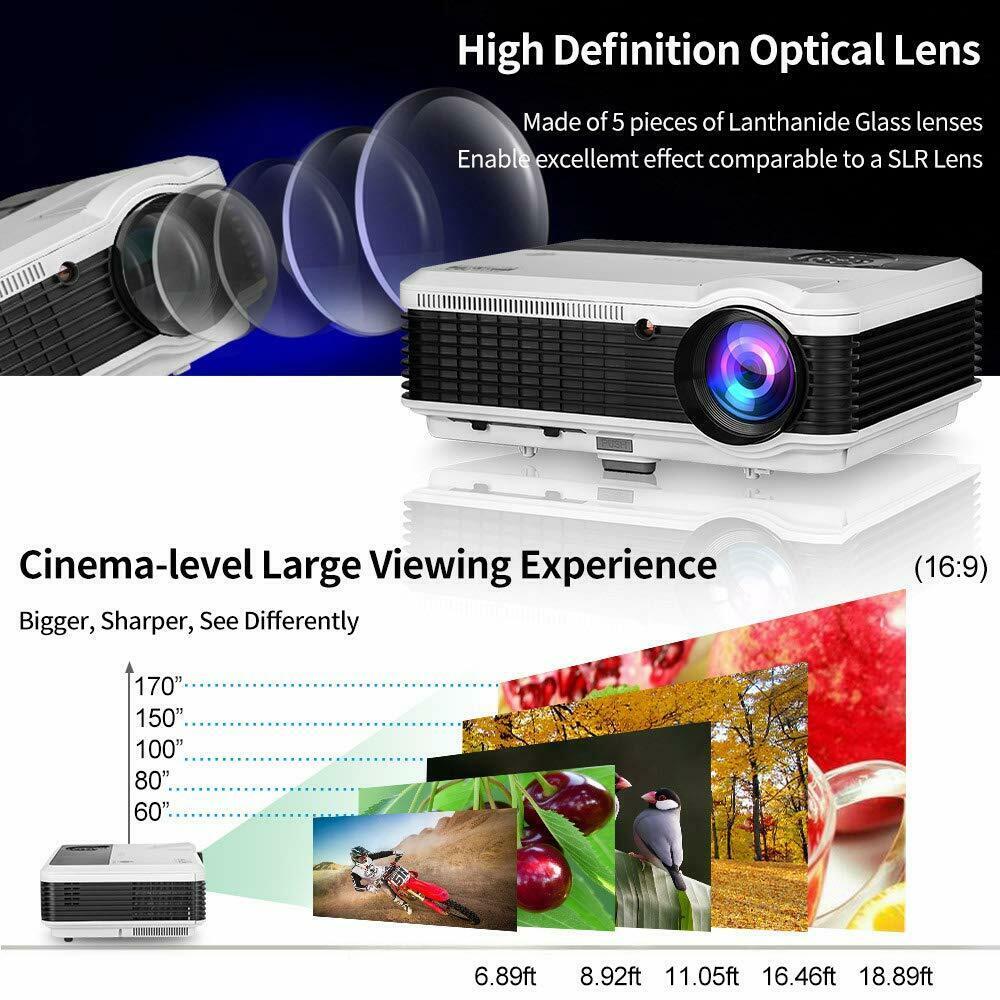 eug 7500:1 android bt wifi projector home theater proyector wireless tv netflix
