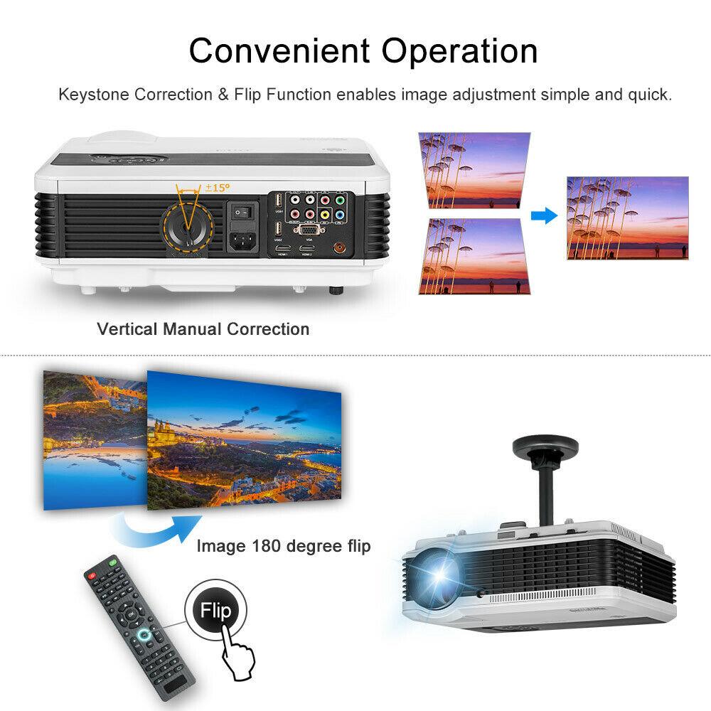 eug 7500:1 android bt wifi projector home theater proyector wireless tv netflix