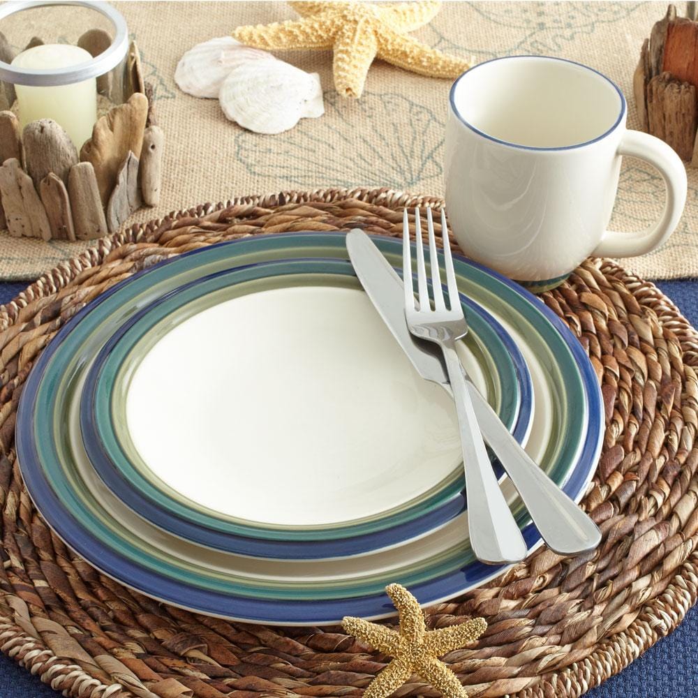 Ocean Breeze Set of 4 Dinner Plates