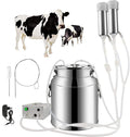 qlwykj cow milker machine electric,pulsation vacuum pump cow milker, automatic portable livestock milking equipment