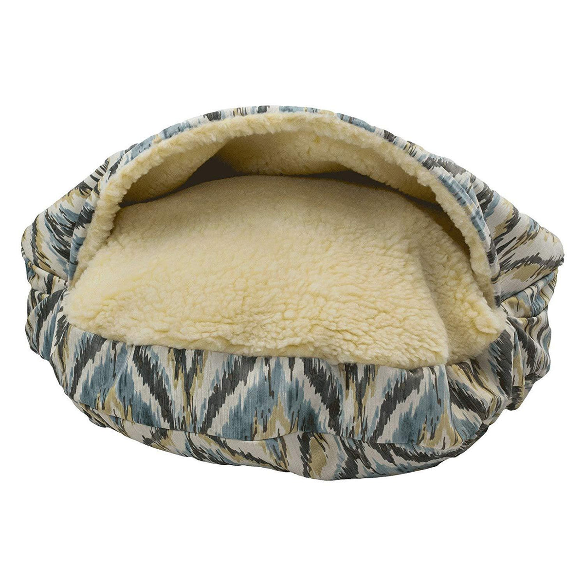 Snoozer Premium Micro Suede Cozy Cave Pet Bed in Palmer Indigo