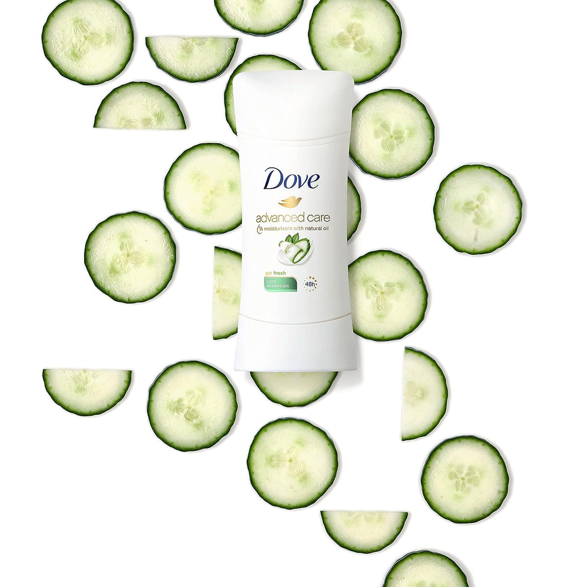 Dove Antiperspirant Deodorant with 48 Hour Protection Advance Cool Essentials Deodorant for Women, 2.6 Ounce (Pack of 4)