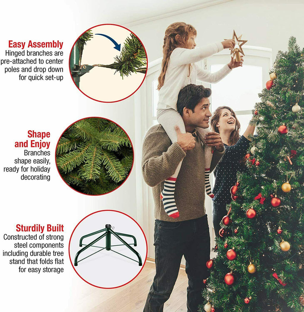 National Tree 'Feel Real' Christmas Tree with Stand, Frasier Grande Fir, 7ft