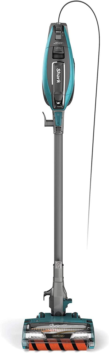 Shark ZS362 APEX Corded Stick Vacuum with DuoClean and Self-Cleaning Brusholl, Precision Duster, Crevice and Pet Multi-Tool, Forest Mist Blue, 10.2 in L x 9.8 in W x 46.4 in H