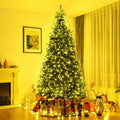 9' Pre-Lit Artificial Christmas Tree Premium Hinged w/ 1000 LED Lights &amp; Stand