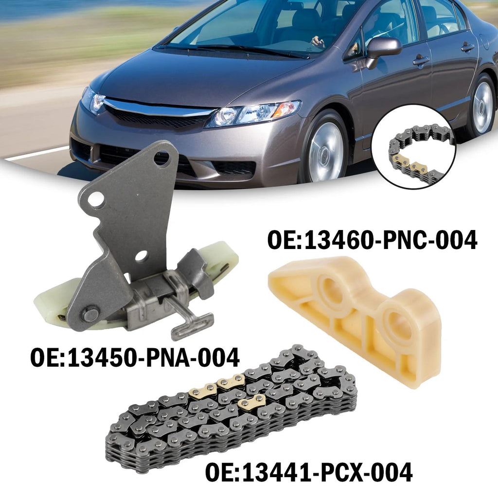 2003-2007 Honda Accord 2.4L L4 Oil Pump Chain Tensioner Guide Kit 13441PCX004 13450PNA004 13460PNC004 Generic