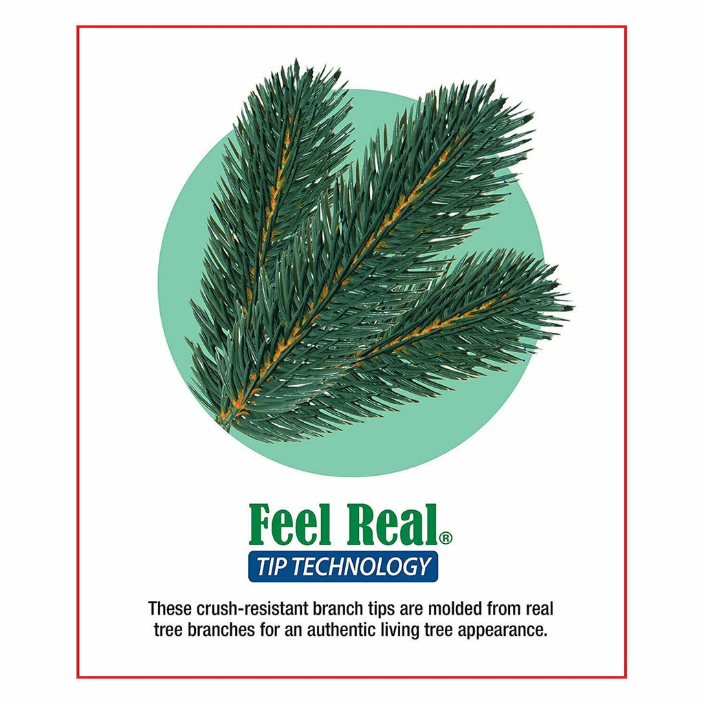 National Tree Company Feel Real Frasier 7.5 Ft Prelit Artificial Christmas Tree
