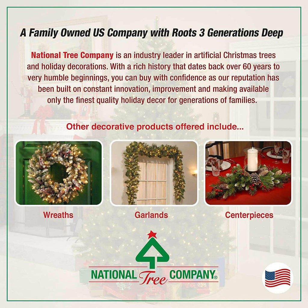 National Tree Company Feel Real Frasier 7.5 Ft Prelit Artificial Christmas Tree