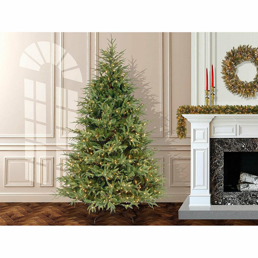 National Tree Company Feel Real Frasier 7.5 Ft Prelit Artificial Christmas Tree