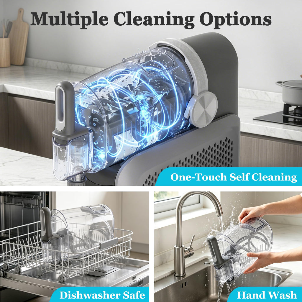 88oz Slushie Machine & Soft Serve Ice Cream Maker | No Ice Needed, Self-Cleaning, Frozen Drink Machine for Ice Cream, Margaritas, Frappés, Milk Shake, Frozen Juice, Frappé