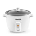 Rice Cooker, 8-Cup (Uncooked) / 16-Cup (Cooked), Pot-Style Rice Cooker and Soup Warmer with One-Touch Control, 4 Qt, White, ARC-368NG