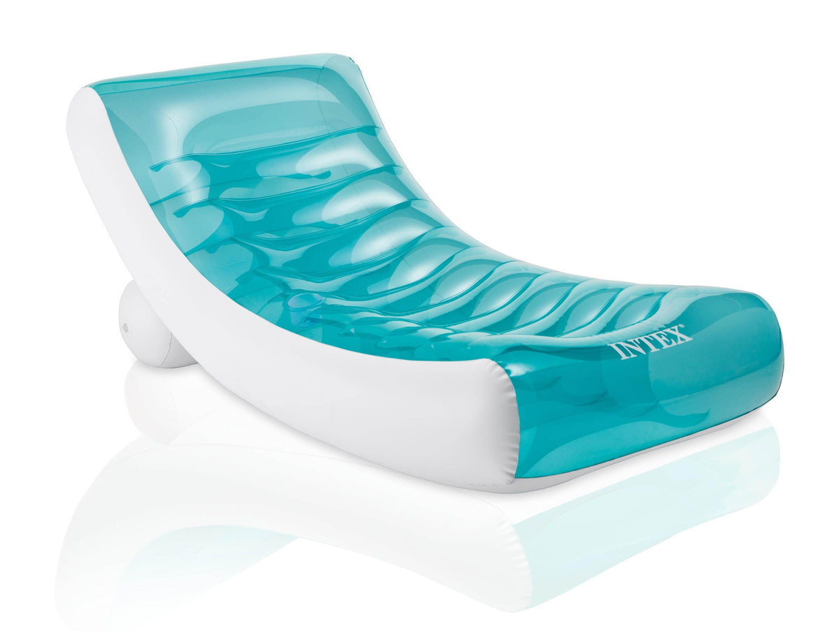 Inflatable Rockin' Lounge Swimming Pool Floating Raft Chair (4 Pack)
