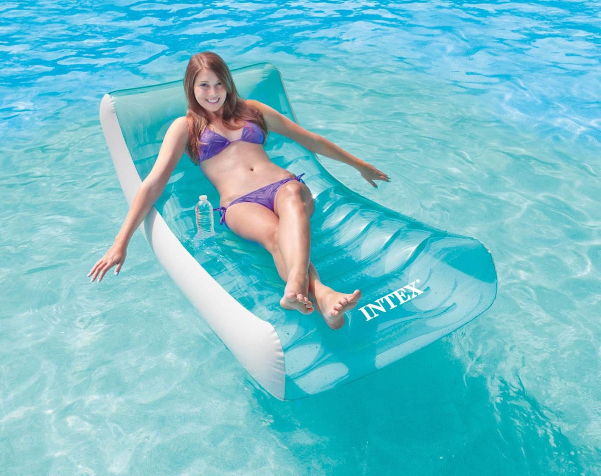 Inflatable Rockin' Lounge Swimming Pool Floating Raft Chair (4 Pack)