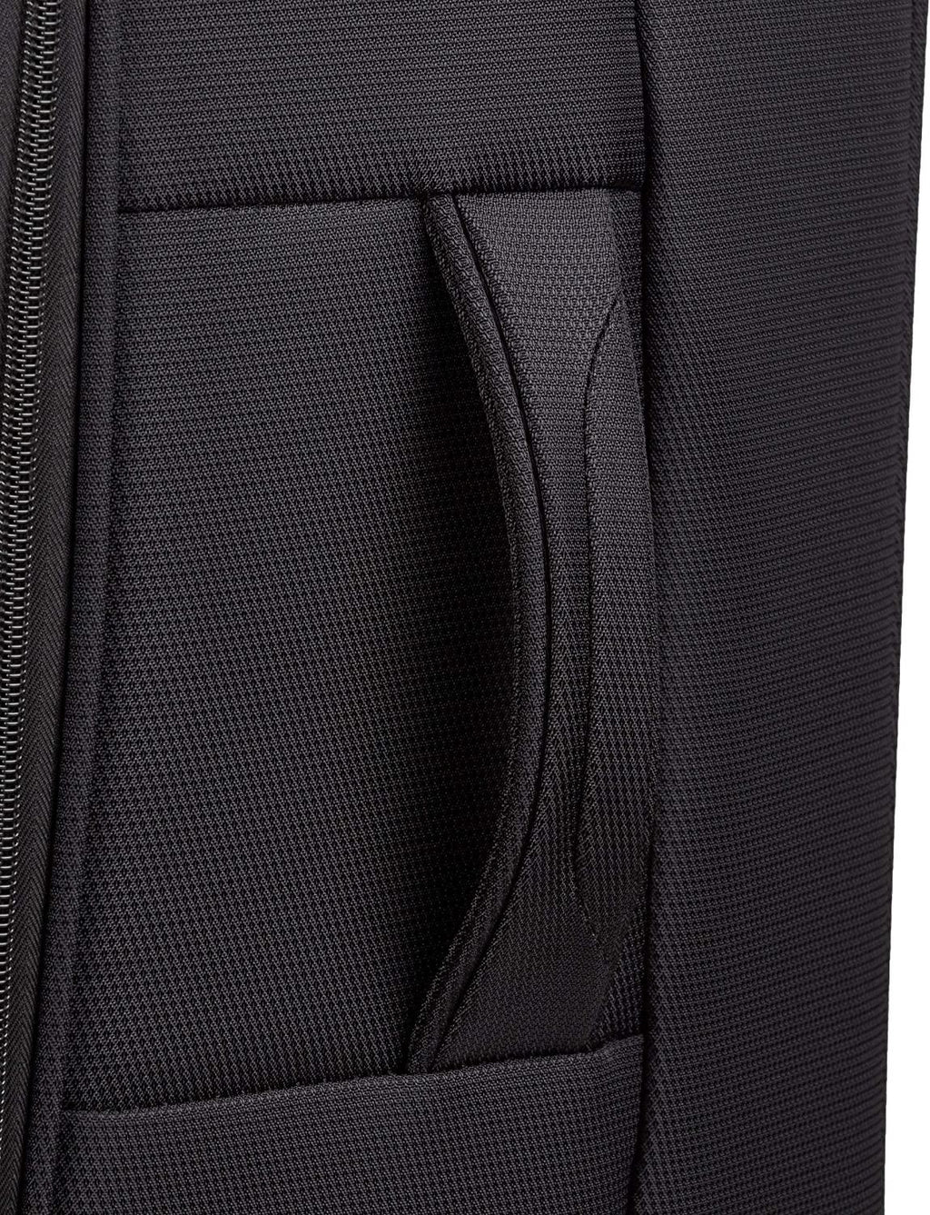 4010 Softside Luggage with Spinner Wheels, Black, Checked-Medium 23-Inch