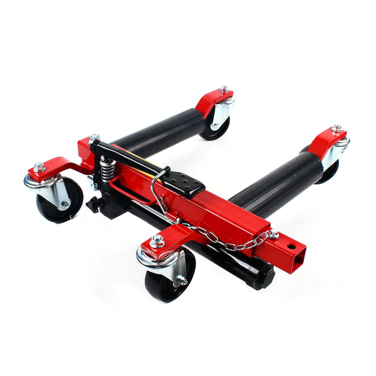 4400lb 2 T Hydraulic Positioning Car Wheel Dolly Jack Lift Hoists Moving Vehicle